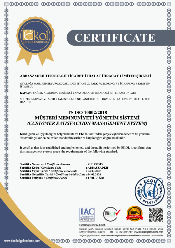 TS ISO 10002:2018 | Evimistanbul Group